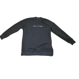 Peloton Black Crewneck Sweatshirt Pullover Long Sleeve Athleisure Unisex Size L